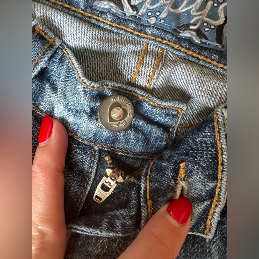 Kippys Blue Jeans with Black Embellishments - Picture 10 of 12
